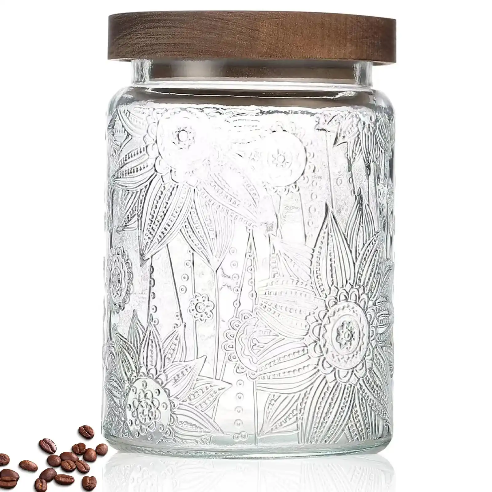 Arcoroc glass food storage jar image 2