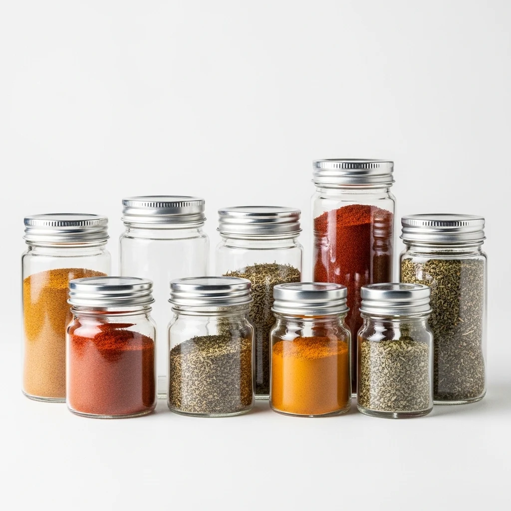 Bellemain glass spice jar set image 3
