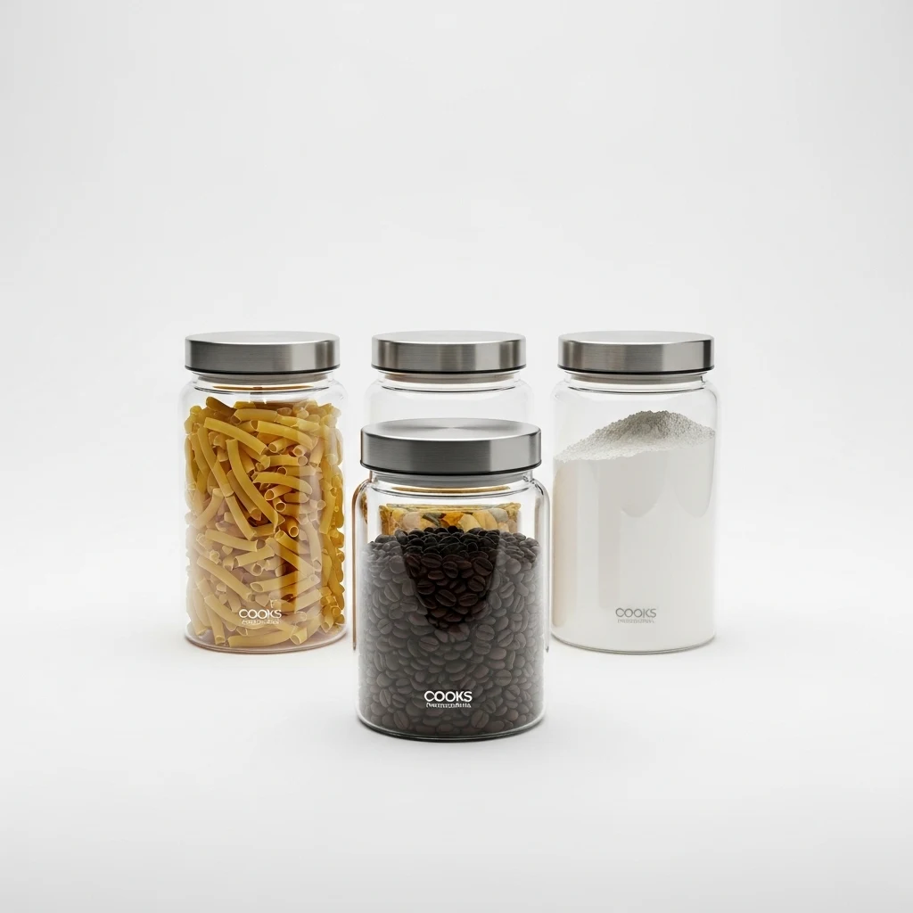 Cooks Professional glass canister set image 2
