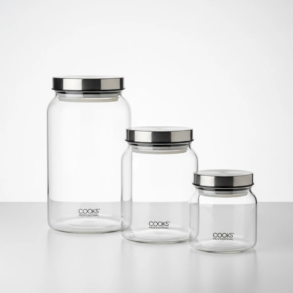 Cooks Professional glass canister set image 3
