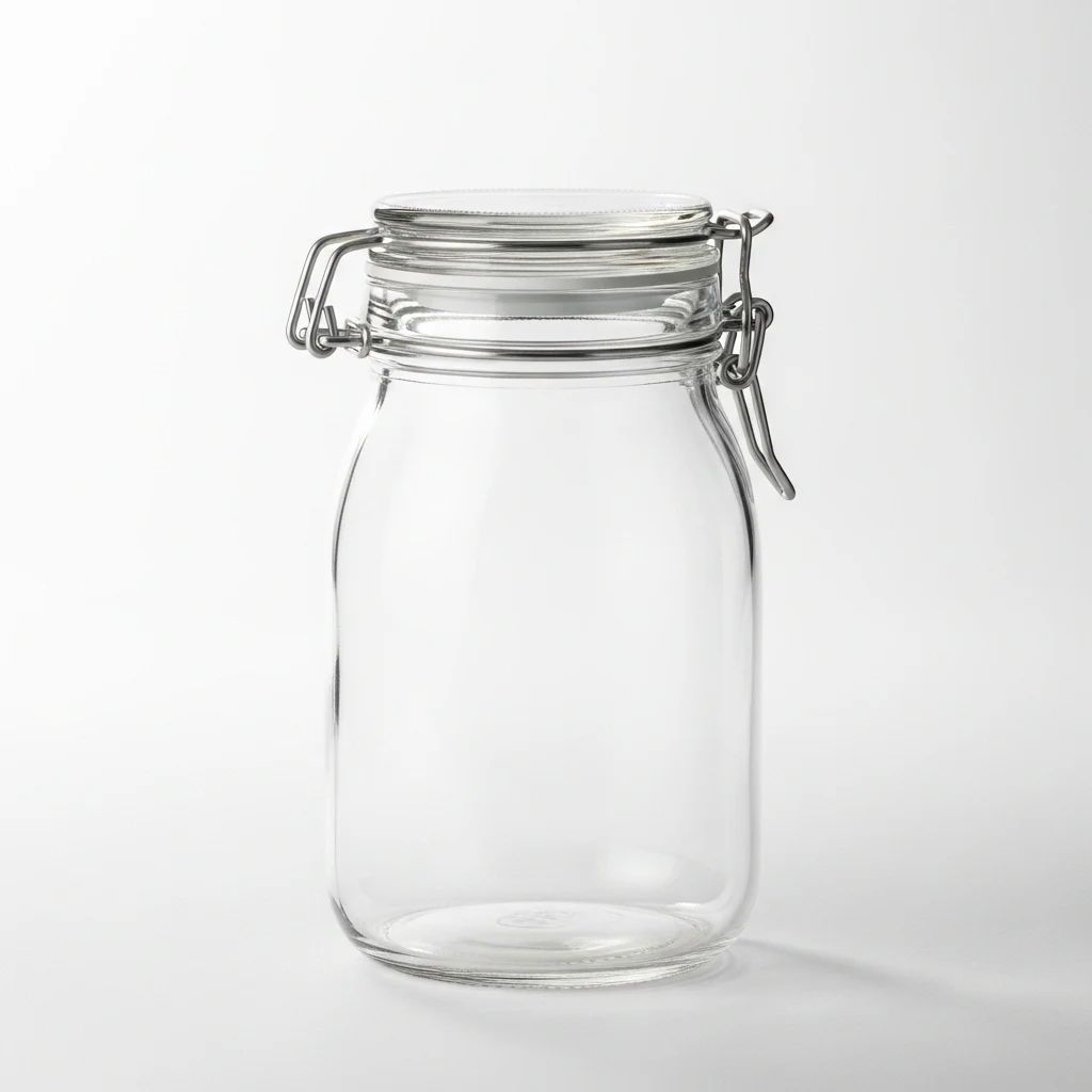 Fackelmann glass storage jar swing image 2