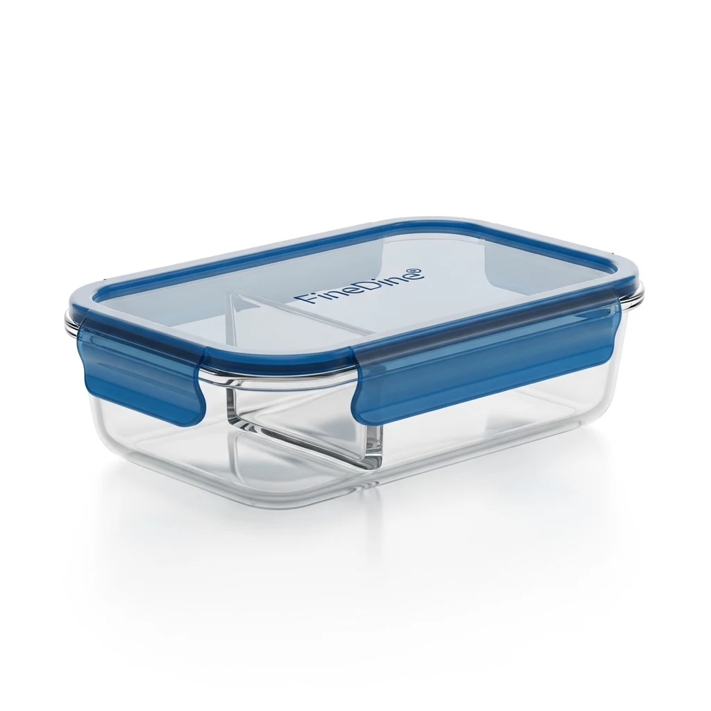 FineDine glass meal prep container