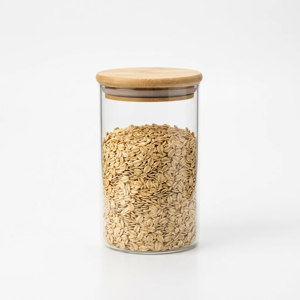 Oggi acacia wood lid canister