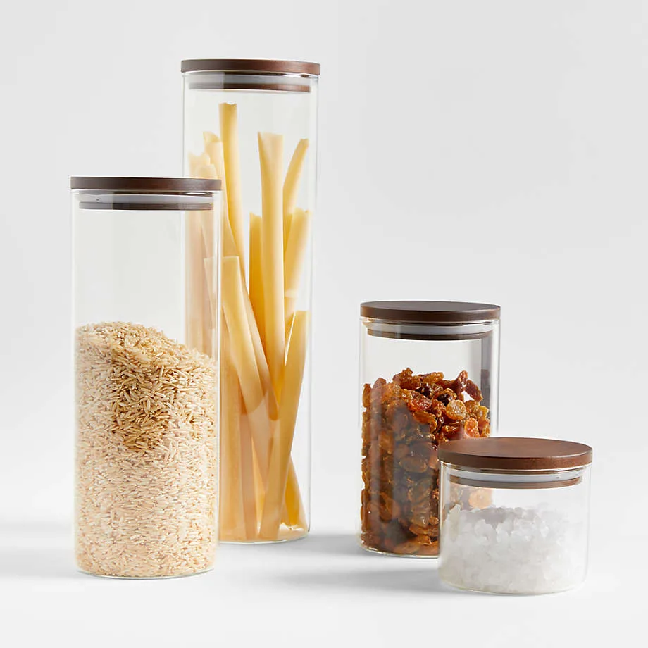Oggi glass barrel canister set