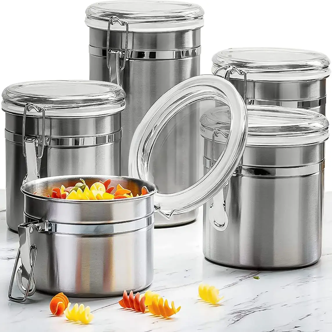 OXO SteeL airtight canister image 2