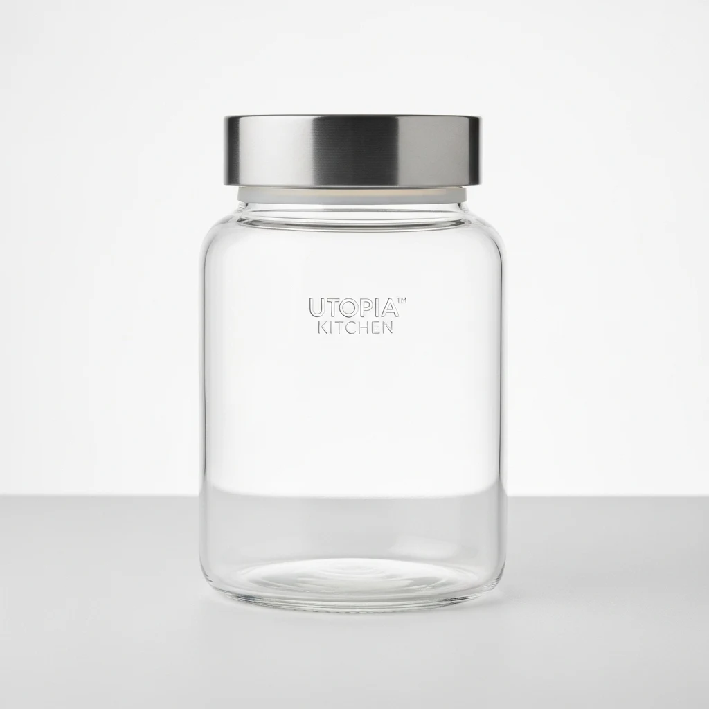 Utopia Kitchen glass storage jar