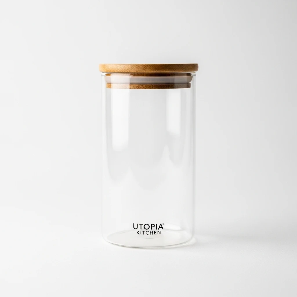 Utopia Kitchen glass storage jar image 2