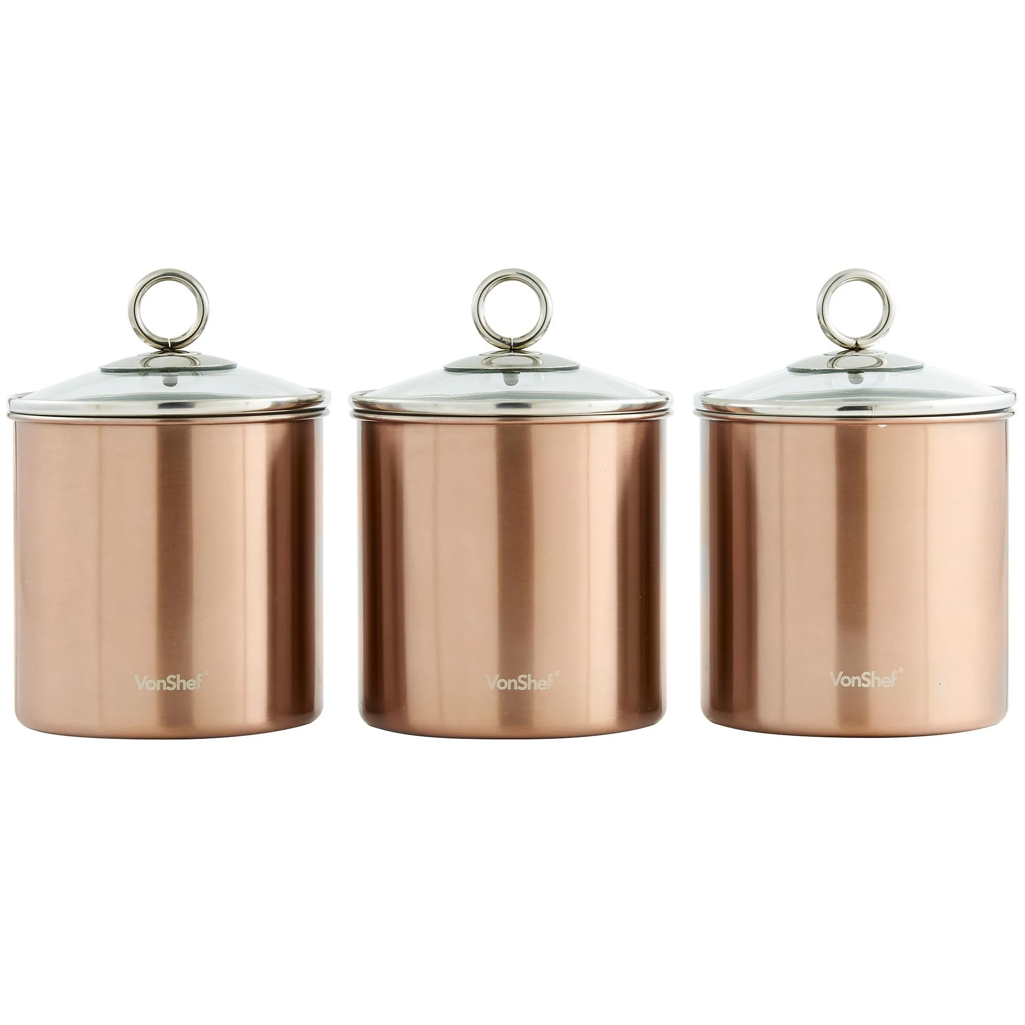 Vonshef glass kitchen storage jar image 2