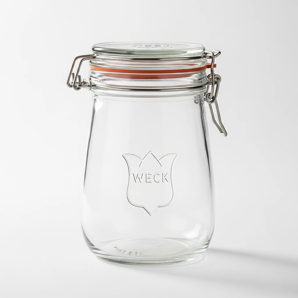 Weck tulip jar glass